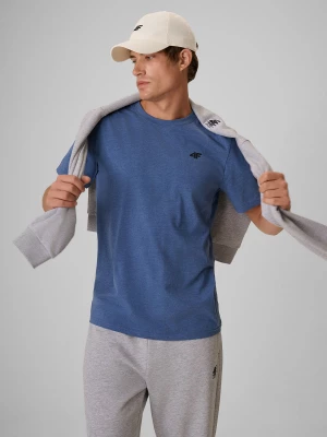Obrázek produktu Pánské regular hladké tričko - denim 4F tmavě modrý