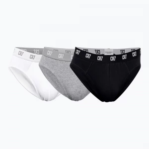 Obrázek produktu Pánské slipy CR7 Basic Brief 3 pary black / grey / white Barevné