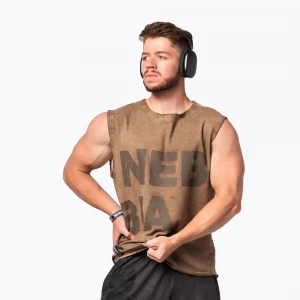 Obrázek produktu Pánské sportovní tílko Washed-Off Beastin light brown NEBBIA
