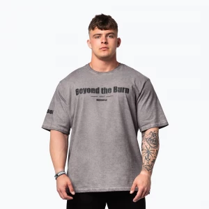Obrázek produktu Pánské sportovní tričko NEBBIA Washed-Off Heavyweight Grind light grey