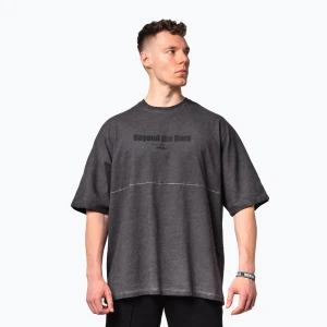Obrázek produktu Pánské sportovní tričko NEBBIA Washed-Off Heavyweight No Shortcuts black