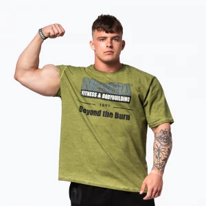Obrázek produktu Pánské sportovní tričko NEBBIA Washed-Off Heritage green
