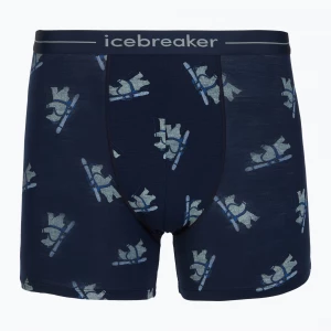 Obrázek produktu Pánské termo boxerky Icebreaker Merino 150 Anatomica BearTour AOP Boxers midnight navy Námořnická modř