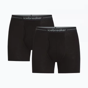 Obrázek produktu Pánské termo boxerky Icebreaker Merino 150 Anatomica Boxers wFly 2 Pack black