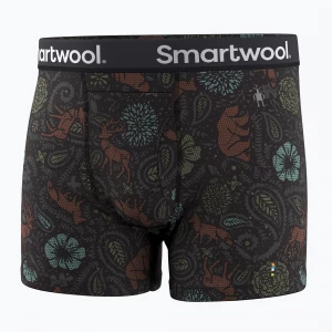 Obrázek produktu Pánské termo boxerky Smartwool Merino Print Boxer Brief Boxed black paisley
