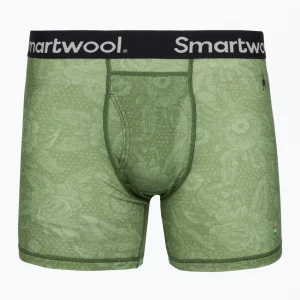 Obrázek produktu Pánské termo boxerky Smartwool Merino Print Boxer Brief Boxed frn rstc flrl Zelená