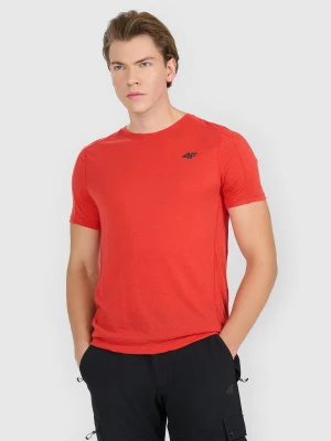 Obrázek produktu 4F Pánské trekové tričko s merino vlnou - červené