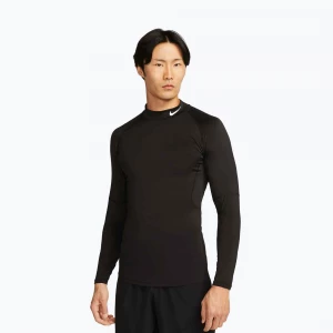 Obrázek produktu Pánské tréninkové tričko Longsleeve Nike Pro Dri-Fit Mock-Neck black / white