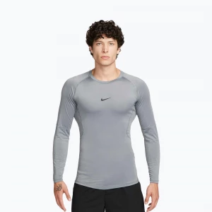 Obrázek produktu Pánské tréninkové tričko Longsleeve Nike Pro Dri-Fit Tight Fitness smoke grey / black