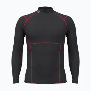 Obrázek produktu Pánské tréninkové tričko Longsleeve Under Armour Coldgear Elite Comp Mock ultimate black / red / reflective