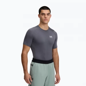 Obrázek produktu Pánské tréninkové tričko Under Armour HG Armour Comp Castlerock / White šedá