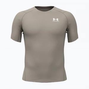 Obrázek produktu Pánské tréninkové tričko Under Armour HG Armour Comp timberwolf taupe / white Béžová