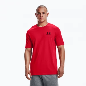 Obrázek produktu Pánské tréninkové tričko Under Armour Sportstyle Left Chest SS červené / černé