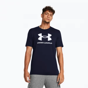 Obrázek produktu Pánské tréninkové tričko Under Armour Sportstyle Logo Update Academy / White Námořnická modř