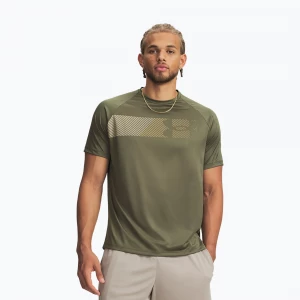Obrázek produktu Pánské tréninkové tričko Under Armour Tech Graphic Tee Marine Od Green / City Khaki