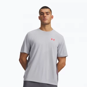 Obrázek produktu Pánské tréninkové tričko Under Armour Tech Utility SS mod gray / racer red šedá