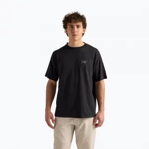Obrázek produktu Pánské tričko na lezení Arcteryx Kragg Cotton Emblem Crew SS black Arc'teryx