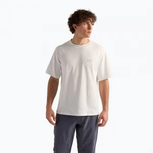 Obrázek produktu Pánské tričko na lezení Arcteryx Kragg Cotton Emblem Crew SS white light Arc'teryx