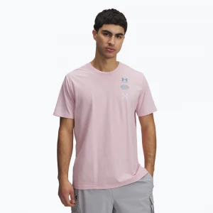 Obrázek produktu Pánské tričko Under Armour 60 / 40S Evol Logo prime pink / ether blue / white