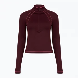 Obrázek produktu Pánské tričko Under Armour ColdGear Textured 1 / 2 Zip dark maroon / fuchsia dusk / metallic silver