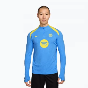 Obrázek produktu Pánský fotbalový dres Longsleeve Nike FC Barcelona Strike Elite SE Drill Top university blue / opti yellow / opti yellow