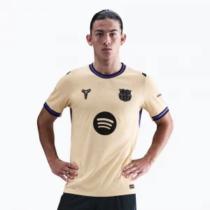 Obrázek produktu Pánský fotbalový dres Nike FC Barcelona 2025 / 26 Match Away team gold / team gold / persian violet / black Béžová