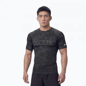 Obrázek produktu Pánský rashguard Pitbull Hex Camo Hilltop Rashguard olive Zelená
