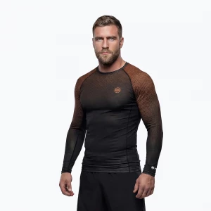 Obrázek produktu Pánský rashguard s dlouhým rukávem Pitbull Belt Rashguard brown