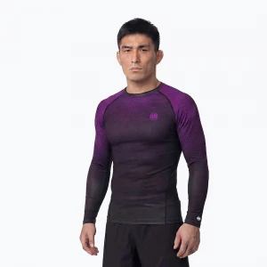 Obrázek produktu Pánský rashguard s dlouhým rukávem Pitbull Belt Rashguard purple fialová