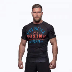 Obrázek produktu Pánský rashguard s dlouhým rukávem Pitbull Champion Bloodline Rashguard black