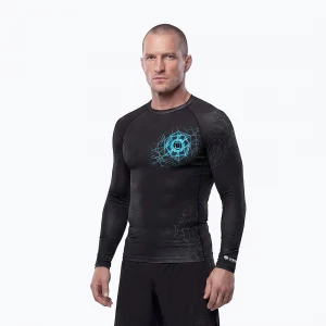 Obrázek produktu Pánský rashguard s dlouhým rukávem Pitbull Ray Rashguard sky blue Černá