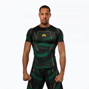 Obrázek produktu Pánský rashguard Venum Matupa Short Sleeve black / green / gold