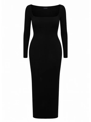Obrázek produktu PANTHEROAR Úpletové šaty 'Caro Neck Long Dress' černá