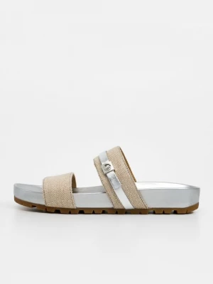 Obrázek produktu Pantofle Michael Kors stříbrná barva