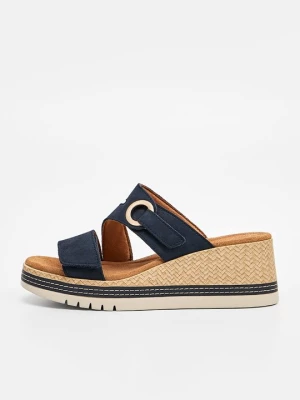 Obrázek produktu Pantofle na podpatku Clarks modročerný denim