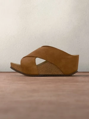 Obrázek produktu Pantofle na podpatku Copenhagen Shoes koňaková