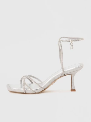 Obrázek produktu Pantofle na podpatku Steve Madden stříbrná barva