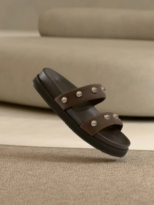 Obrázek produktu Pantofle Zign STUDIO By Zalando tmavě hnědá