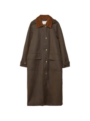 Obrázek produktu Parka Stradivarius tmavě hnědá
