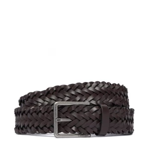 Obrázek produktu Pásek Calvin Klein Warmth Buckle Woven 35Mm Fixed - LV04D7061G Tmavě hnědá