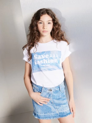 Obrázek produktu Patrizia Pepe Dětská bavlněná sukně Patrizia Pepe CA18 modrá
