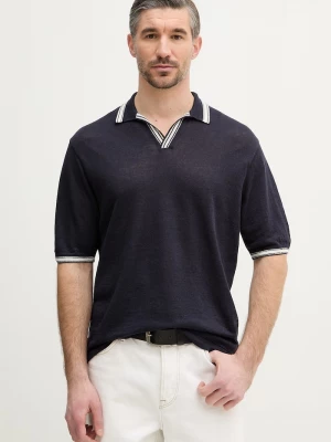 Obrázek produktu Paul&Shark Plátěné polo tričko Paul&Shark námořnická modř