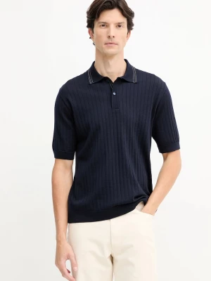 Obrázek produktu Paul&Shark Vlněné polo tričko Paul&Shark Knitwear námořnická modř