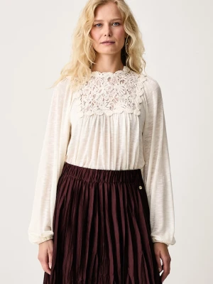Obrázek produktu Pedro del Hierro halenka dámská s příměsí lnu béžová