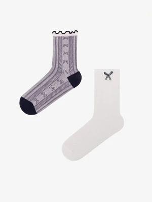 Obrázek produktu Penti Ponožky 'PENTI Vintage Bowtie Fiyonk gemusterte 2er-Pack Socken' mix barev