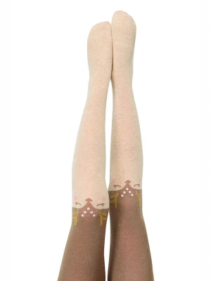 Obrázek produktu Penti Punčocháče 'PENTI Mädchen Pretty Sweet Deer Strumpfhose' béžová / hnědá
