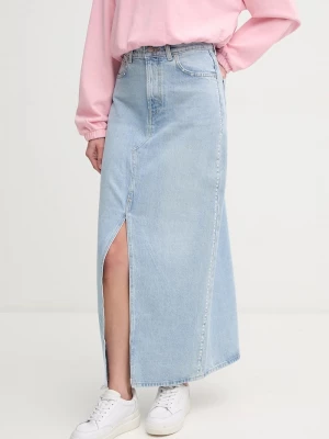 Obrázek produktu Pepe Jeans Bavlněná džínová sukně Pepe Jeans MAXI SKIRT HW STUD modrá