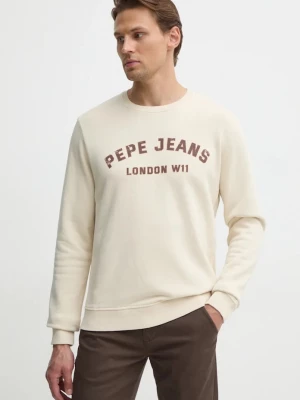Obrázek produktu Pepe Jeans Bavlněná mikina Pepe Jeans ALDRIDGE CREW béžová