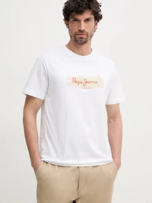 Obrázek produktu Pepe Jeans Bavlněné tričko PICTHON bílá