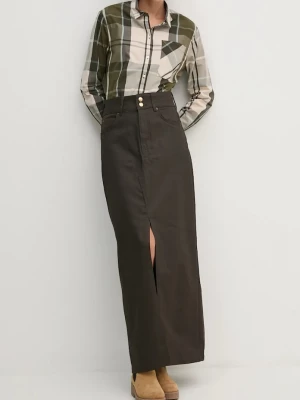 Obrázek produktu Pepe Jeans Džínová sukně Pepe Jeans MAXI SKIRT HW COATED hnědá